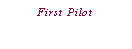Text Box: First Pilot